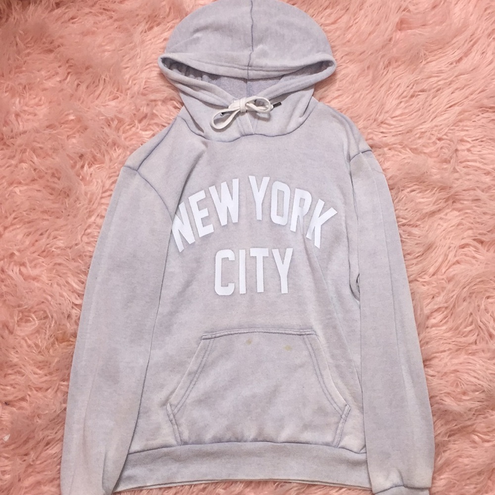 Forever 21 hoodie New York gray